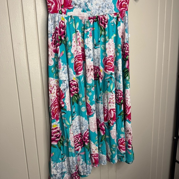 Posh Peanut Pink and Blue Casual Sundress - Picture 7 of 11
